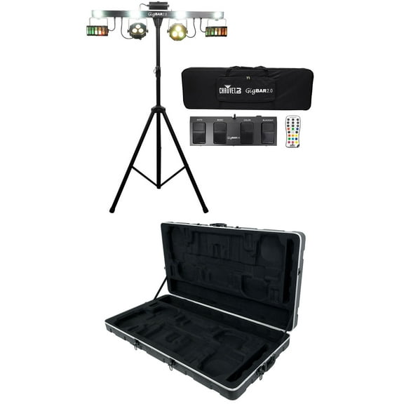 Chauvet GigBar 2.0 DMX LED 4-In-1 Light FX Bar w/Tripod Footswitch Remote Case