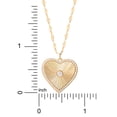 thumbnail image 4 of JS Jessica Simpson Women’s Gold Plated Sterling Silver Heart Necklace, 4 of 4