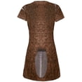 thumbnail image 2 of Halloween Beaver Costume All Over Juniors Beach Cover-Up Dress Multi LG, 2 of 2