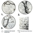 thumbnail image 3 of Designart "Grey White Tree Graphite I" Landscape Trees Floater Framed Wall Art Print, 3 of 7