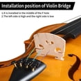 thumbnail image 4 of Full Size 4/4 Violin Set for Adults Beginners Students with Hard Case,Violin Bow,Shoulder Rest,Rosin,Extra Strings and Sordine, 4 of 13