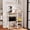 White, variant on Keenstone 5-Tier Baker's Rack with 3 AC Outlets, Microwave Stand with 10 S Hooks, Coffee Bar Station, Kitchen Storage Rack with 2 Wire Baskets & Wine Rack, Rustic Brown