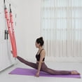 thumbnail image 2 of TIELUTT Yoga Fitness Stretching Strap Adjustable Leg Stretcher Back Bend Assist Yoga and Strap with Loops Yoga Bolster Rectangular Yoga Set for Beginners Yoga Flexibility Strap Yoga Mat and Towel in, 2 of 3