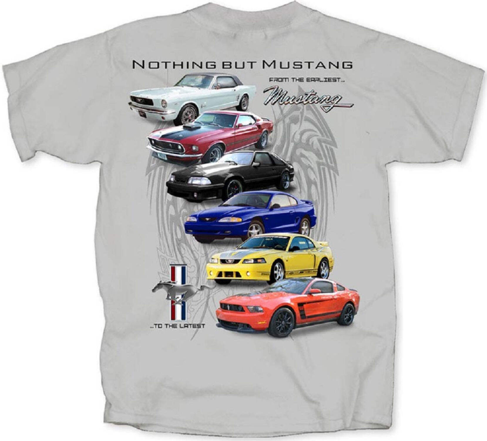 Ford Nothing But Mustangs Mens T Shirt (Joe Blow t's)Licensed
