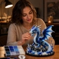 thumbnail image 5 of 3D Beaded Ash Dragon DIY Kit,Fantasy Animal Beadwork Craft Set for Beginners,Handmade Art Projects,Creative Hobby Activities,Decorative Display and Gifts Stress relief,A, 5 of 8