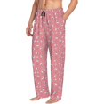 thumbnail image 3 of Mens Pajama Pants - Soft Sleep & Lounge Pants for Men, Cute French Bulldog Gift Pink Cuteness Casual PJ Bottoms Pants with Pockets, 3 of 5