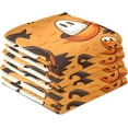 thumbnail image 4 of Dreamtimes Ghost Pumpkins Orange Kitchen Towel, Dish Towels Quick Drying Tea Towels Absorbent Hand Towels for Kitchen Sink Dinner Table 28 x 18 Inches, Set of 1, 4 of 7