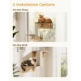 thumbnail image 2 of Estantes Dobles Pecute para Gatos con Poste para Rascar para Pared/Ventana, 2 of 9