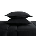thumbnail image 6 of Serta Simply 3-Piece Clean Antimicrobial Black Solid Comforter Set, Full/Queen, 6 of 11