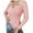 A-Pink, variant on Wyobmus V Neck Sweaters for Women Casual Long Sleeve Flip Collar Pullover Solid Color Knitted Stripe Baselayer Sweaters Tops A-Beige