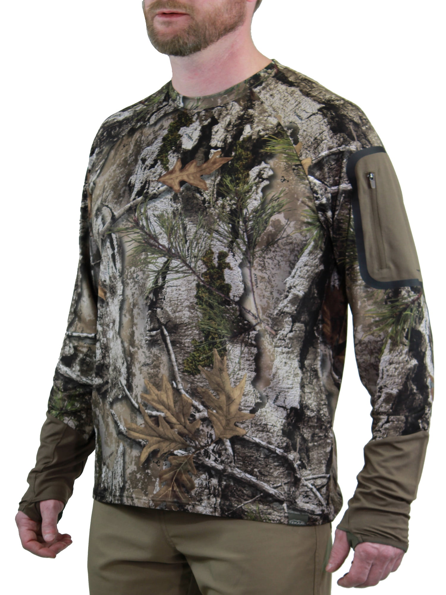 (2 pack) Tekari Men's Boldrun Long Sleeve Performance Hunting Shirt