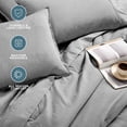 thumbnail image 4 of Bare Home 7-Piece Heathered Bed in a Bag, King, Heather Charcoal, 4 of 10
