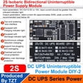 thumbnail image 3 of Module d'Alimentation DC 12V/15V 50W 4A UPS Carte de Contrôle de Puissance Sans Interruption Charge 2S Protection Module 2S,1 * Module, Noir, 3 of 8