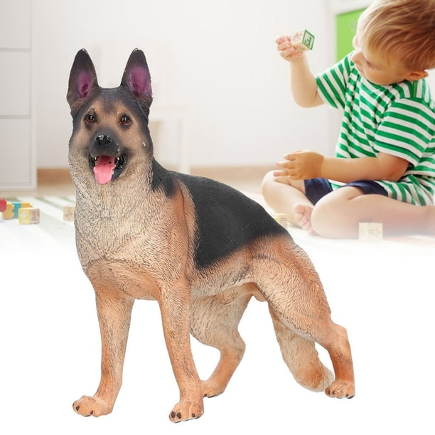 Senjay German Shepherd Dog Figure Simulation Dog Model Children Early Educational Toys German Shepherd Figure Toy Simulation Dog Model Toys