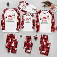 thumbnail image 6 of Mifsaly Funny Christmas Pajamas Family Sets Bright and Merry Xmas Pjs Matching Outfits 2 Piece Loose Pullover Sleepwear Nightwear Classic Plaid Sleep Pants 2025 Festival Holiday Homewear, 6 of 7