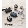 thumbnail image 2 of Ringke Mini Pouch [Two Pocket] Nylon Carrying Pouch Small Bag for AirPods, Galaxy Buds, Earphones, Cards, ID - Light Purple, 2 of 7