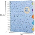 thumbnail image 2 of LEEYNEER 5 Subject Notebook，Wide Ruled Spiral Notebooks，A5 Travelers Notebook  Colored Dividers with Tabs   5.7”×8.27”  300 Pages, 2 of 7