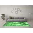 thumbnail image 3 of Ahgly Company Indoor Round Abstract Emerald Green Modern Area Rugs, 8' Round, 3 of 4