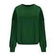 thumbnail image 6 of Xcmzpl Womens Sweatshirts Plus Size Solid Color V Neck Sweatshirt Holiday Pullover Tops Dressy Casual Long Sleeve Blouses Early Fall Fashion, 6 of 7
