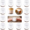 thumbnail image 1 of Silic Ch Leg Protectors With Felt For Floors 24 Pcs, 1 of 5