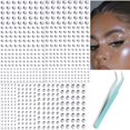 thumbnail image 1 of Gemas faciales nooepc 660 piezas de strass autoadhesivos de 3-6 mm, 1 of 9