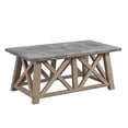 Granary Modern Farmhouse Coffee Table - Rustic Gray - Walmart.com