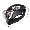 thumbnail image 2 of WHAMVOX 1Pcs Foot Tambourine In Black With Compact Body And Nickel-Plated Jingle Bells For Musical Instruments, 2 of 5