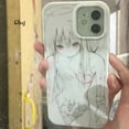 thumbnail image 5 of Clmj Y2K anime girl phone case for iPhone 11 13 12 mini 14 Pro 15 plus XR X XS Max 7 8 se 2020 silicone phone cover iPhone case, 5 of 5
