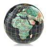 Black Opalite Gemstone Globe 3-inch Paperweight