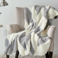 thumbnail image 3 of Bernat® Blanket™ #6 Super Bulky Polyester Yarn, Faded Blues 10.5oz/300g, 220 Yards (2 Pack), 3 of 5