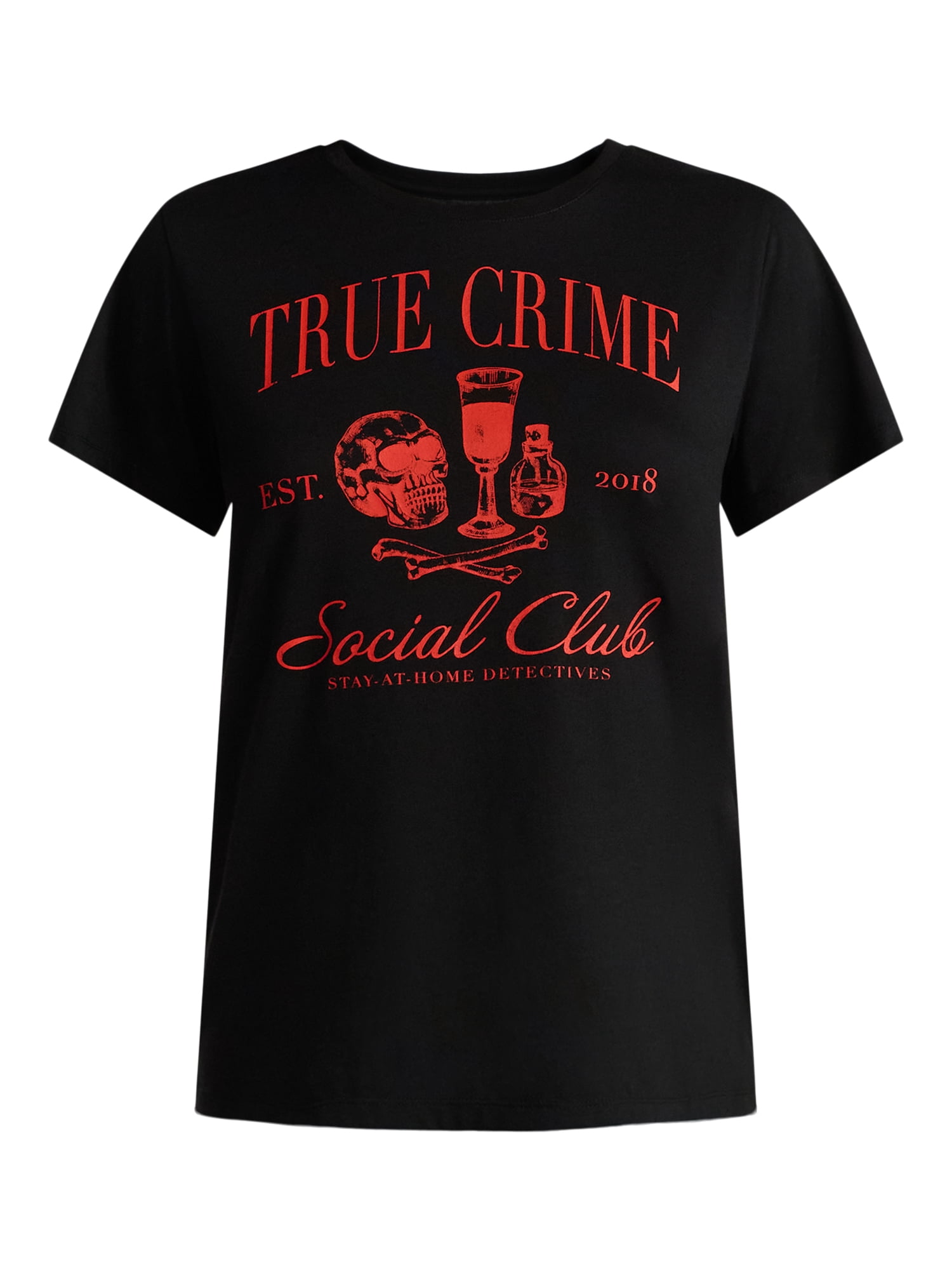 Halloween Women's True Crime Graphic Tee from Way to Celebrate, Sizes S-XXXL