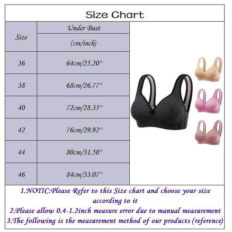 Eashery Bras for Women Plus Size Solid Comfort Womens Bra with