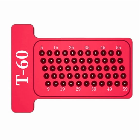 T60 Woodworking ScribeT-Type Ruler Hole Scribing Gauge Aluminum Crossed Feet Woodworking Crossed-Out Tool,1 * carpentry ruler,Red