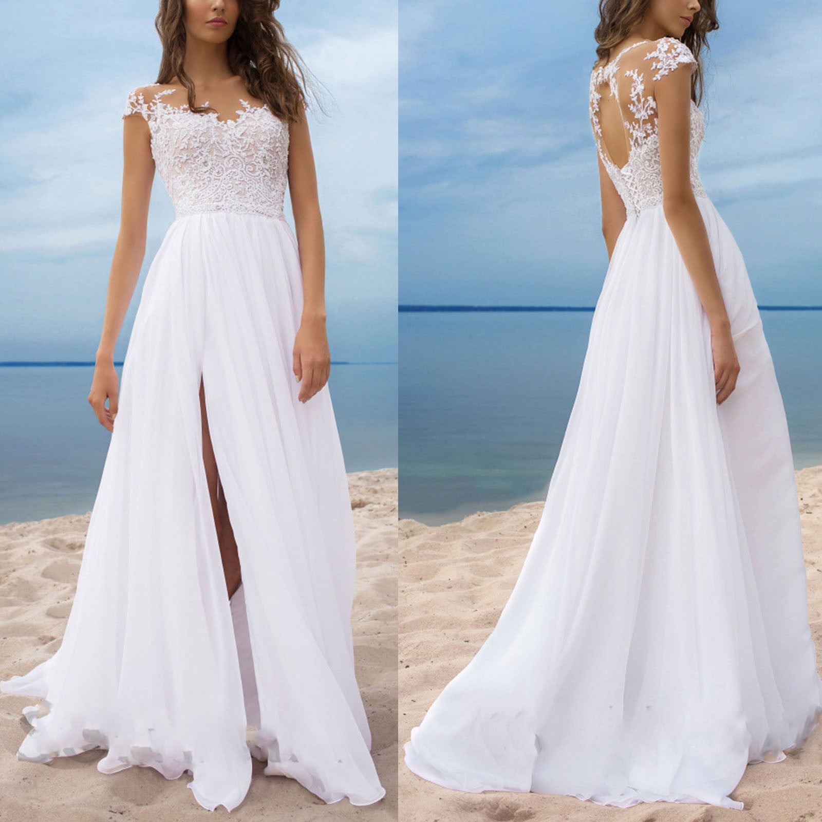 Ruidigrace Summer Dresses For Women Wedding Guest Sleeveless Elegant