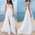 thumbnail image 1 of WILLBEST Maxi Vestidos de Mujer Vestido de Novia de Verano para Mujer Vestido de Noche de Encaje con Cuello En V Vestido de Novia Chica, 1 of 2