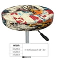 thumbnail image 4 of KLL Retro American Eagle Round Bar Chair Cushion Cover 14 inch ,Bar Stool Protector with Elastic, Soft Washable, 4 of 6
