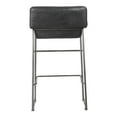 thumbnail image 4 of Moe's Home Collection Starlet Counter Stool Onyx Black Leather -Set Of Two, 4 of 10