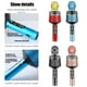thumbnail image 2 of Micrófono Bluetooth V5.0 Karaoke Micrófono inalámbrico LED recargable para computadora de teléfono, oro rosa Speravity EL001184-02, 2 of 2