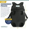 thumbnail image 4 of Katziela Kangaroo Pouch Pet Carrier - Breathable Mesh -Dog, Cat and Puppy Front Carrier Large Pack 1, 4 of 7