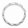 thumbnail image 2 of Sterling Silver Stackable Expressions Black Enamel Braided Ring Size 8, 2 of 5