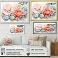 thumbnail image 4 of Designart "Grand Plumed Anemone Composition IV" Coastal Coral Under Water Floater Framed Wall Art Living Room, 4 of 5