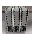 thumbnail image 3 of Fennco Styles Reversible Geometric Canvas Cotton Table Runner with Tassels – 14”W x 71”L Black &amp; White Table Cover for Dining Table Décor, Banquets, Holidays and Special Occasio, 3 of 9