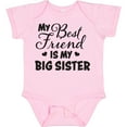 thumbnail image 3 of Inktastic My Best Friend is My Big Sister with Hearts Boys or Girls Baby Bodysuit, 3 of 5