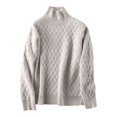 thumbnail image 1 of sweethay Suéter de invierno de cuello alto de manga larga para mujer, suéter de estilo informal para niñas, jersey de fiesta, ropa cálida de Prendas para la parte del cuerpo S, 1 of 6