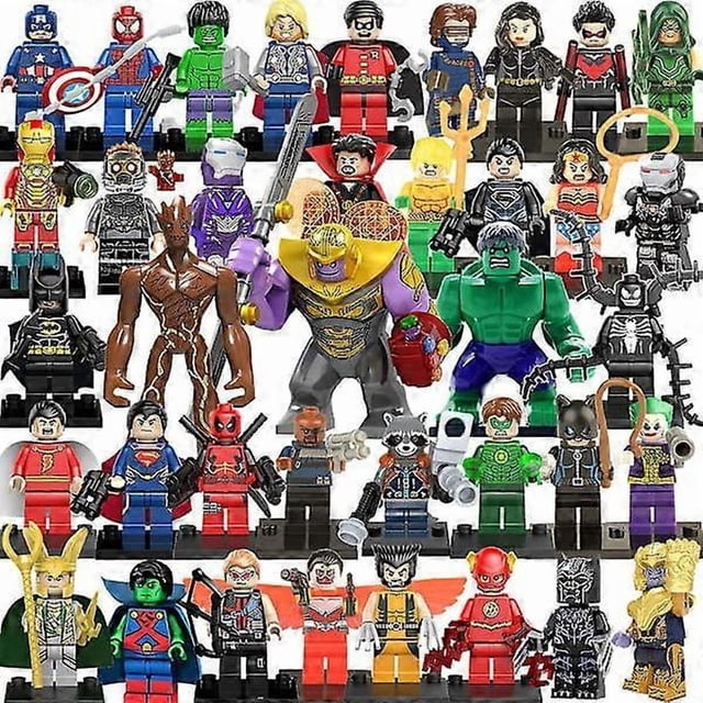 38 Avengers Hero Raccoon Tree Man Super Villain Assembling Building Block Minifigure Toy