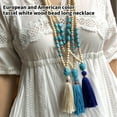 thumbnail image 2 of Qarigey Mujeres Hombres Collar Borla Cuenta Suéter Decorativo Colgante Elegante Cuello Joyería Con Cuentas Vestir Ropa Decoración Accesorios de disfraces Vistoso, 2 of 6