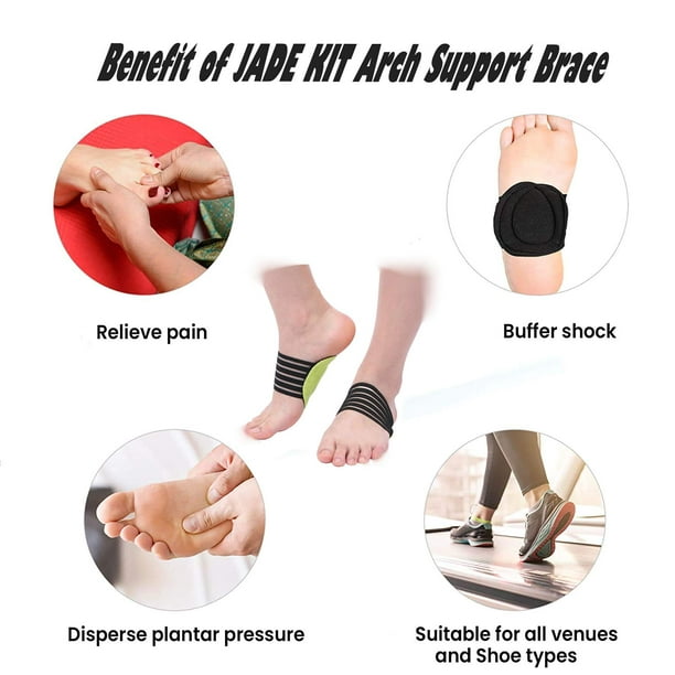 Arch Support, Foot Arch Support Brace Compression Fasciitis Cushioned  Support Sleeves for Flat Feet, Heel Spurs, Fallen Arches for Men and  Women，5