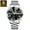 Silver Black, variant on Luxury men wristwatch business waterproof luminous date week Man Watch stainless steel band Men's quartz watches sports