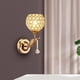 thumbnail image 4 of Lámpara decorativa para pared con acabado cromado para dormitorio, accesorio de, 4 of 9
