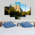 thumbnail image 1 of TISHIRON 5PCS Framed Canvas Wall Art Set,60"x40" Lake Mountain Trees Rocks Landscape Canvas Art Decor, 1 of 7